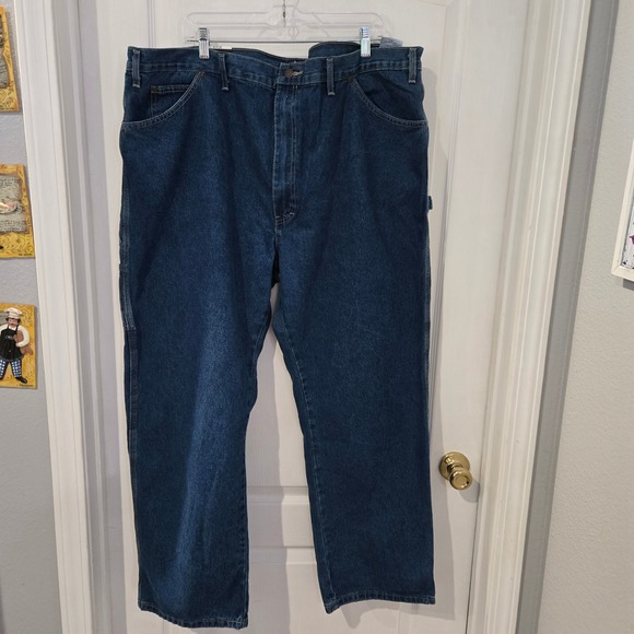 Dickies Other - Dickies Carpenter Jean Mens 46x30 Blue New Relaxed Fit Straight Leg Work Pants